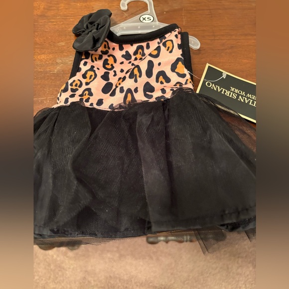 Christian Siriano Other - Designer Christian Siriano Leopard Print Dog Dress - Black and Tan!